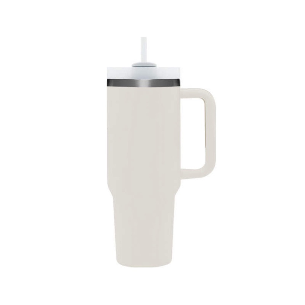 Stanley “like” 40 oz tumbler NWT High Quality Stainless Steel
Color : Creme
